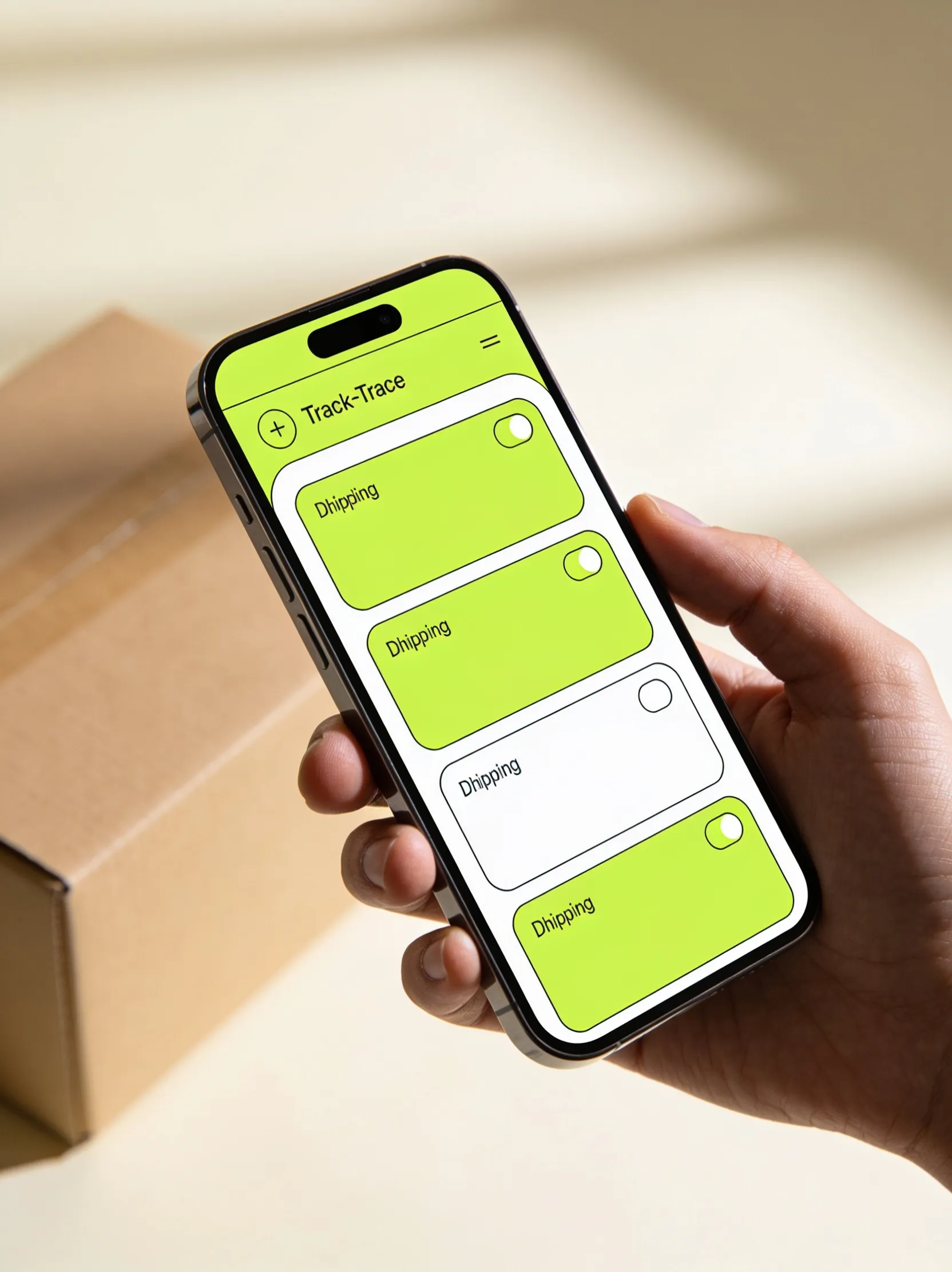 Automated track-and-trace notification pushed to a customer