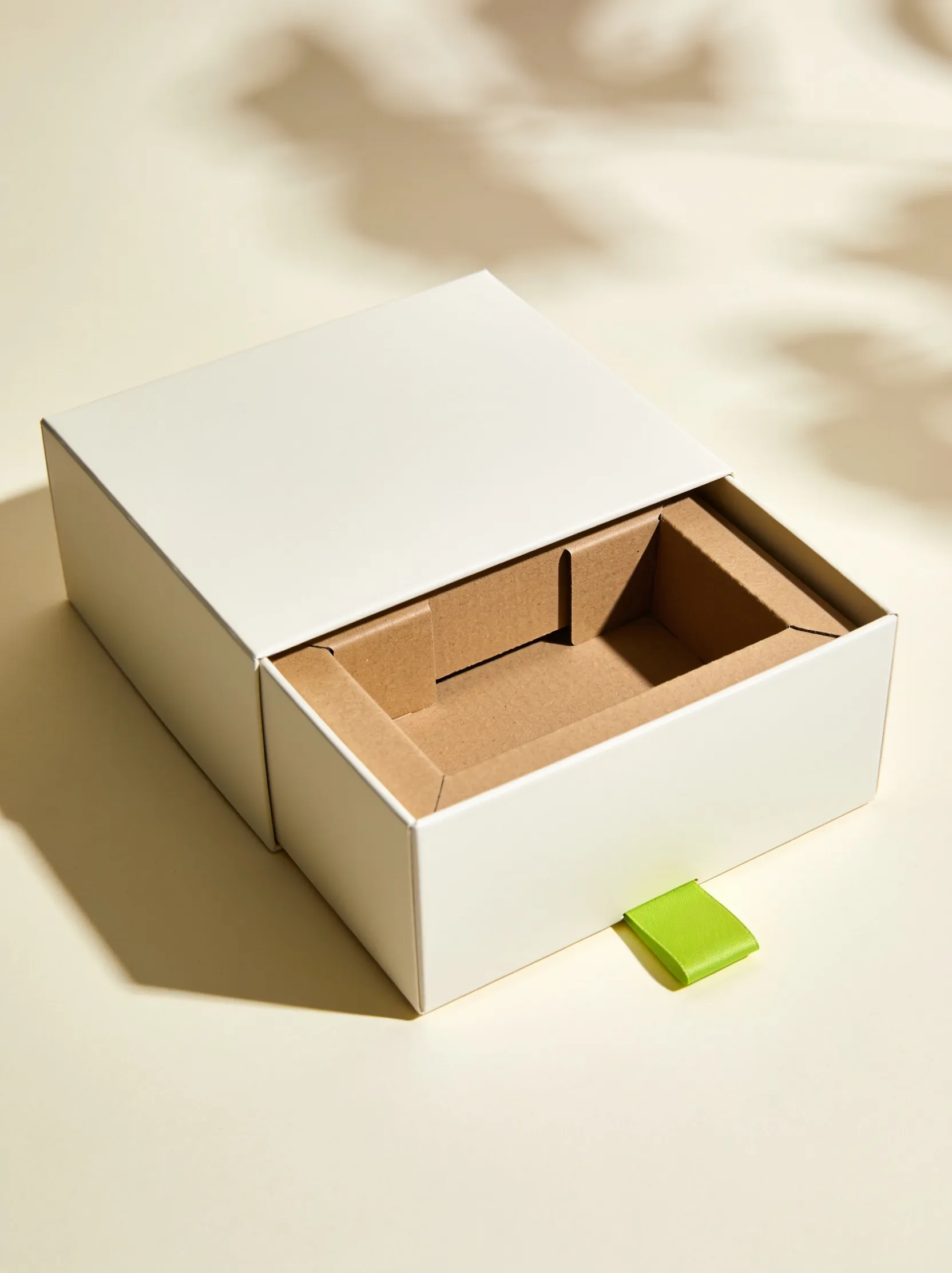 Custom printed rigid box with branded lid and structural insert