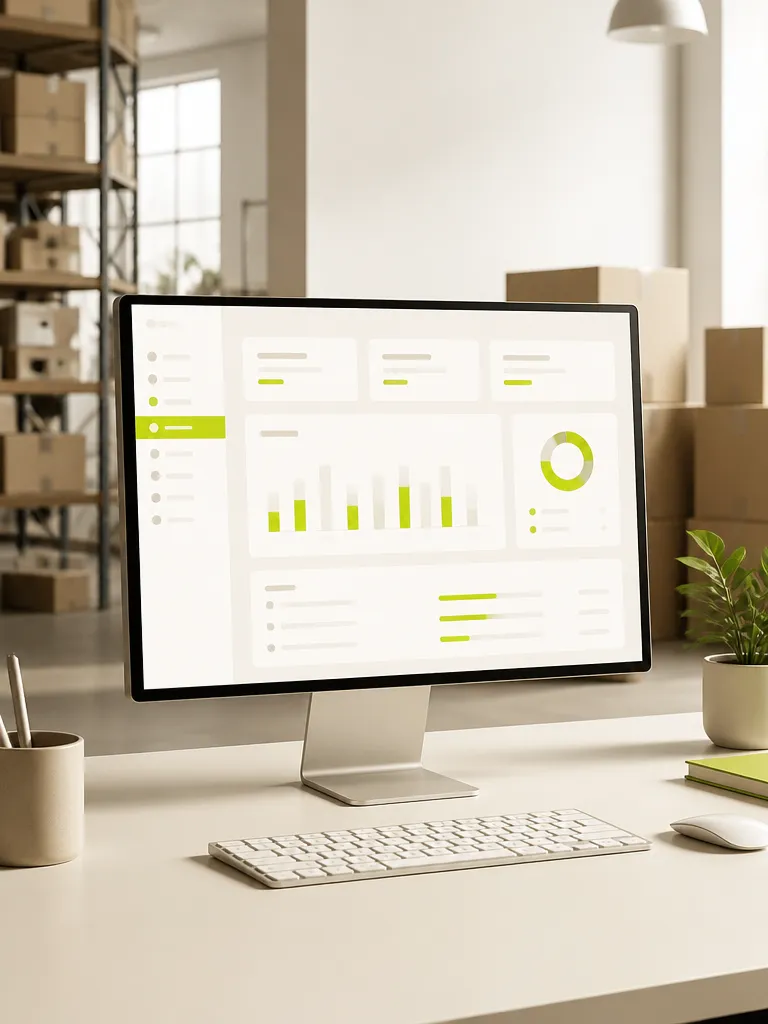 Real-time inventory dashboard showing on-hand and reserved stock