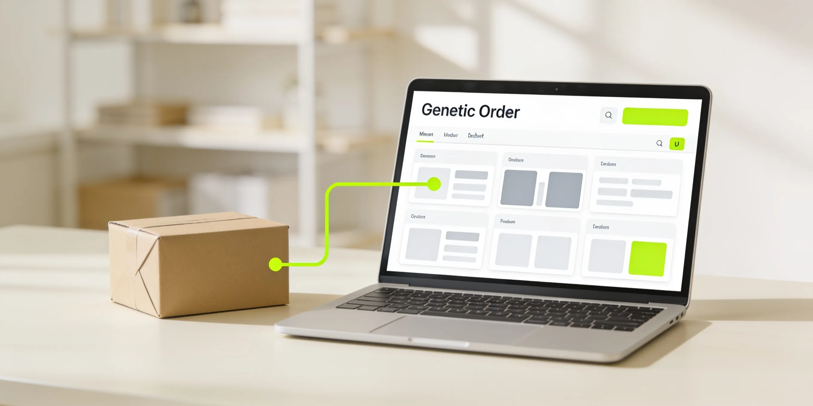 Webshop fulfilment integration — a Shopify order dashboard synced with warehouse inventory